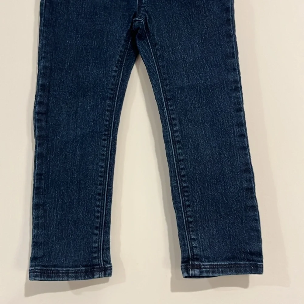GYMBOREE Toddler 2T Skinny Slim Fit Jeans Pull On Dark Wash Pockets Unisex